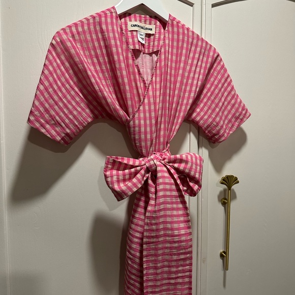 Caron Callahan gingham wrap top. - Picture 3 of 7